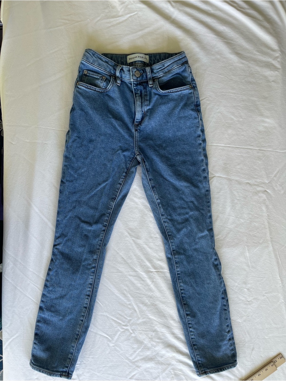 Aritzia High-Rise Blue Skinny Jeans